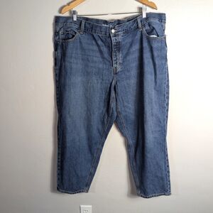 20 NWT Old Navy Plus Size High-Rise Slouchy Taper Jeans